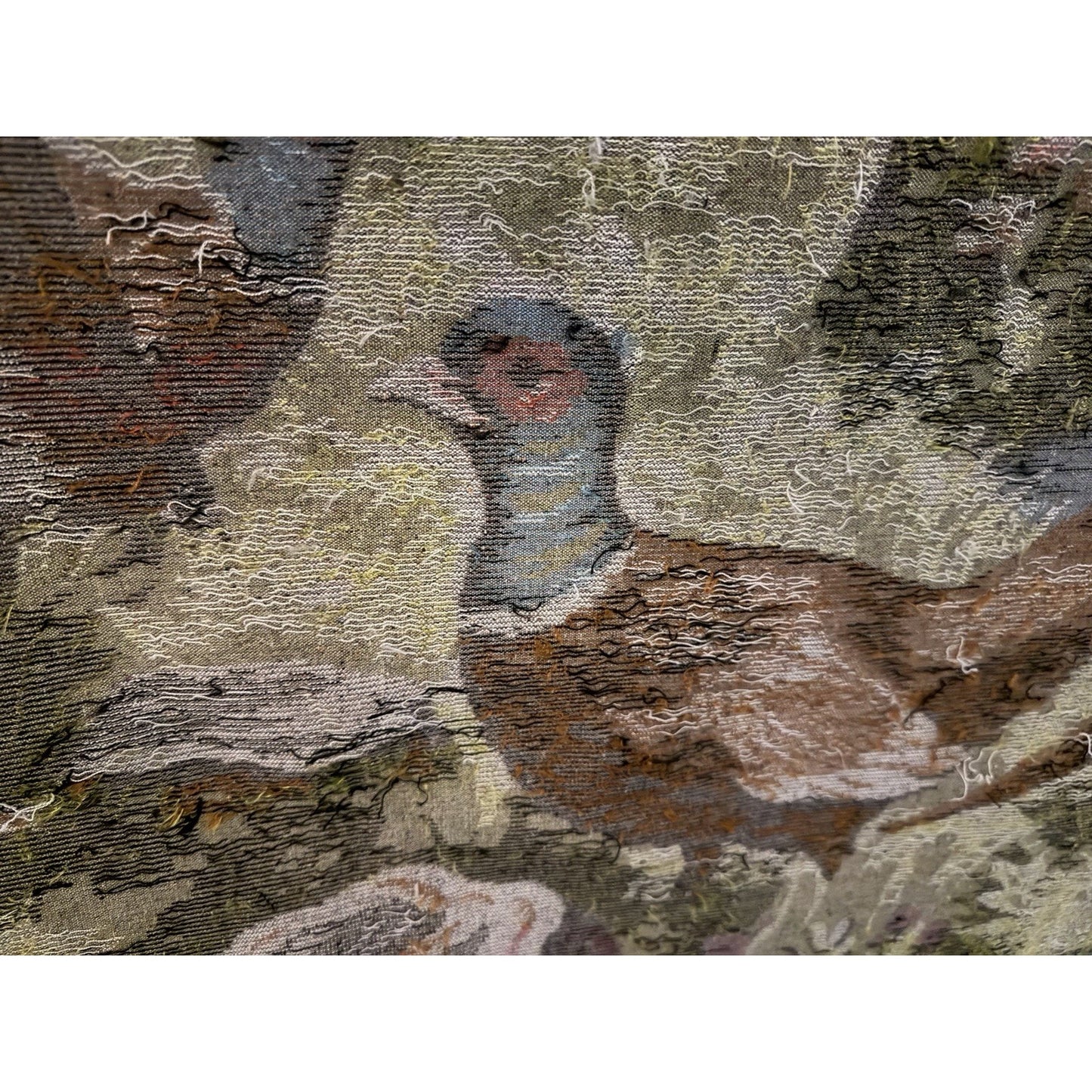 VINTAGE *PRISTINE* 1960's Covey of Quail Velvet Tapestry