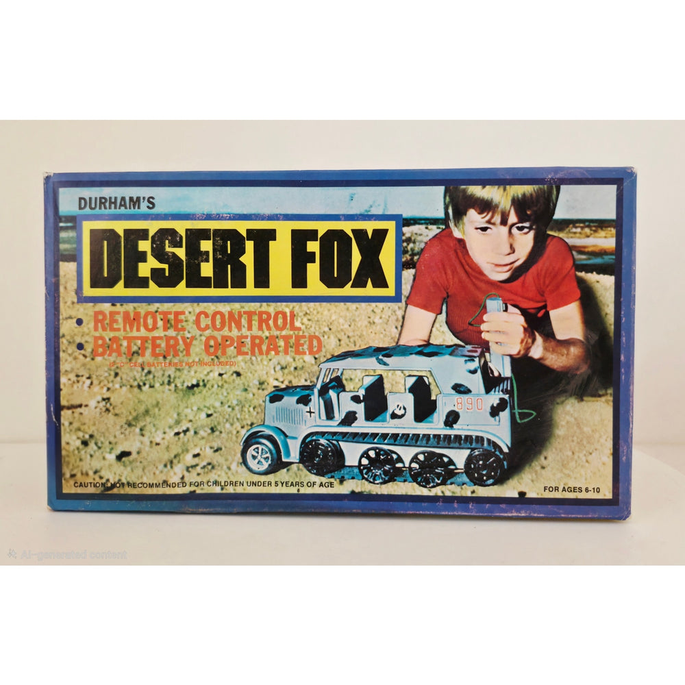 VINTAGE *PRISTINE* 1980's Durham's Desert Fox Battery Operated Toy Truck