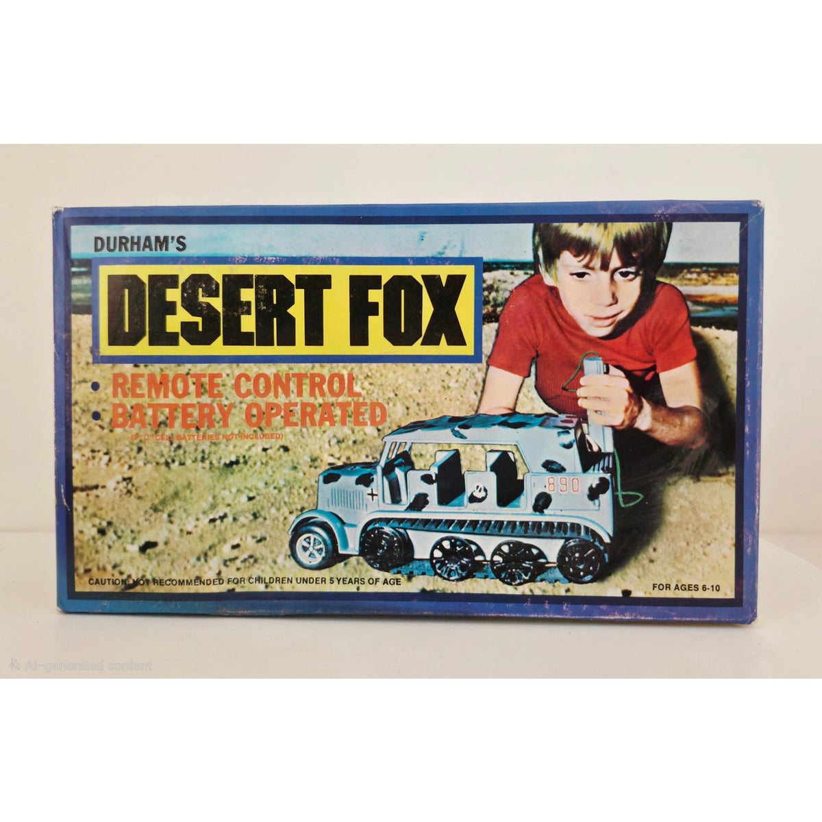 VINTAGE *PRISTINE* 1980's Durham's Desert Fox Battery Operated Toy Truck
