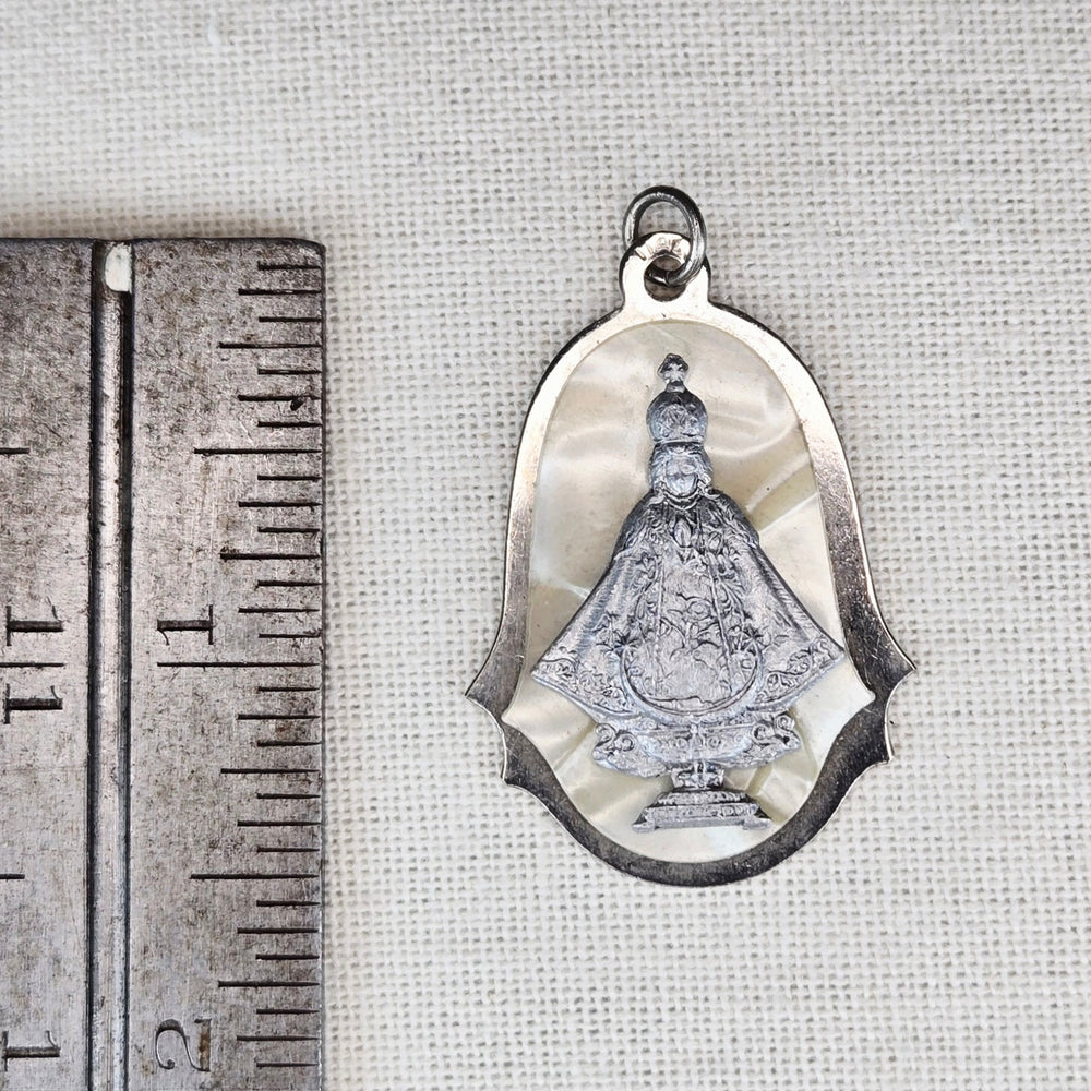 VINTAGE *NEW* 1950's Madonna Silver-Toned Pendant 1.5"