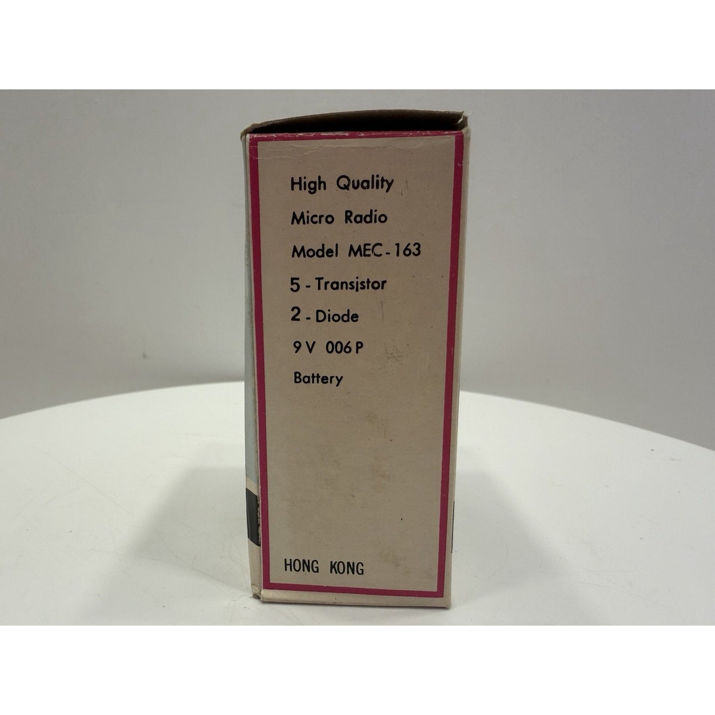 VINTAGE *NEW* 1960s ROBIN MEC-163 Blue/Black Solid State Micro Transistor Radio