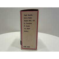 VINTAGE *NEW* 1960s ROBIN MEC-163 Blue/Black Solid State Micro Transistor Radio