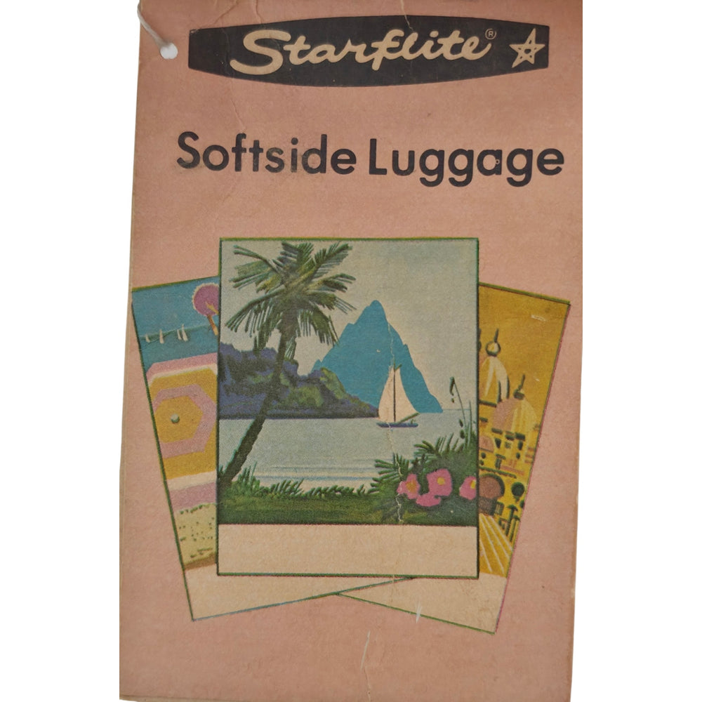 VINTAGE *NEW* 1970's Starflite Convertible Toat | Softside Luggage Red USA