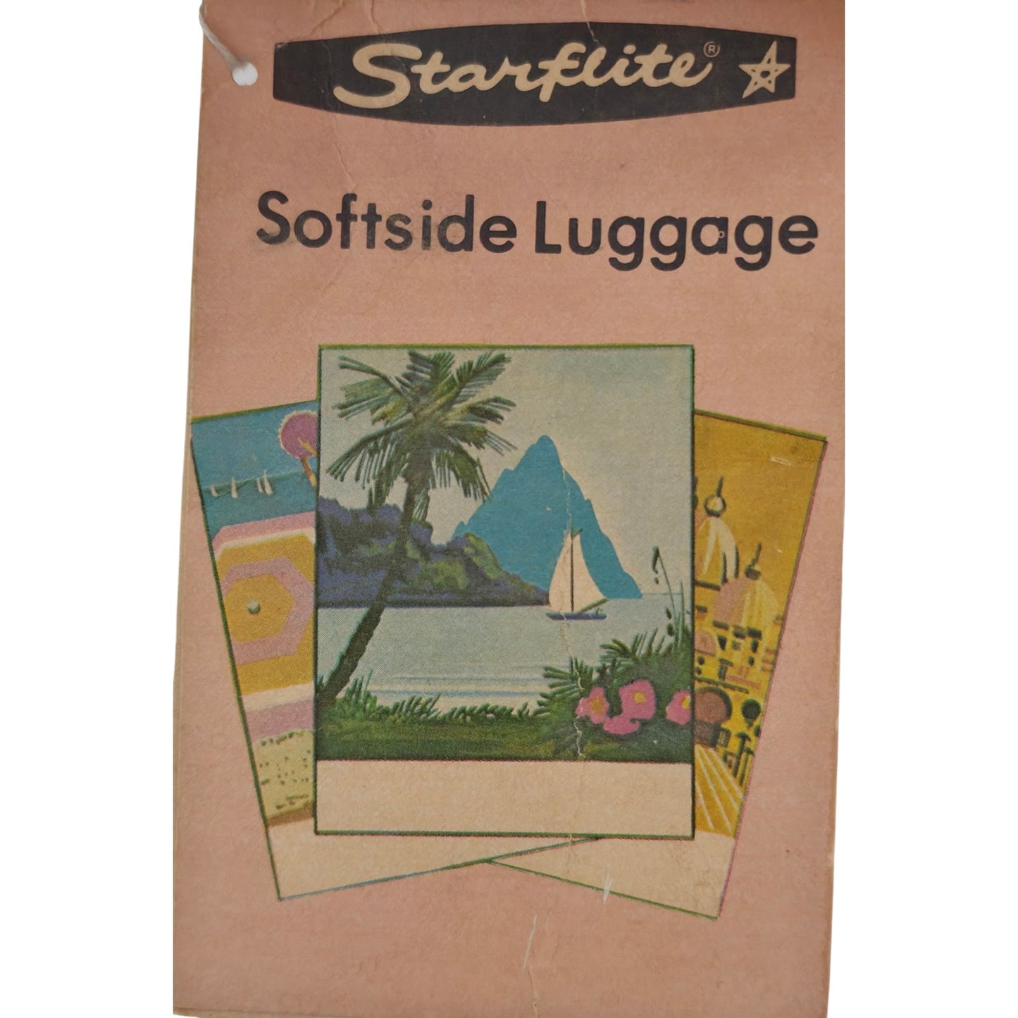 VINTAGE *NEW* 1970's Starflite Convertible Toat | Softside Luggage Red USA