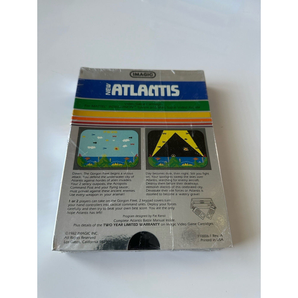 VINTAGE *NEW* 1980's Intellivision iMAGIC New Atlantis SEALED IN BOX