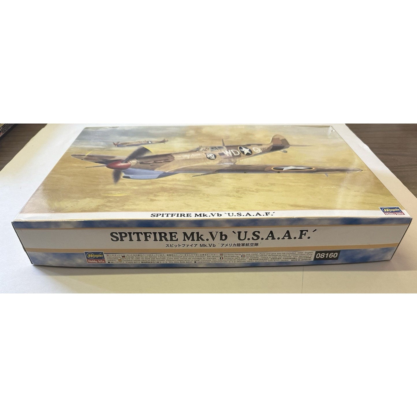 VINTAGE *NEW* Hasegawa Spitfire Mk.Vb ' USAAF ' Fighter 1:48 Scale Model Kit