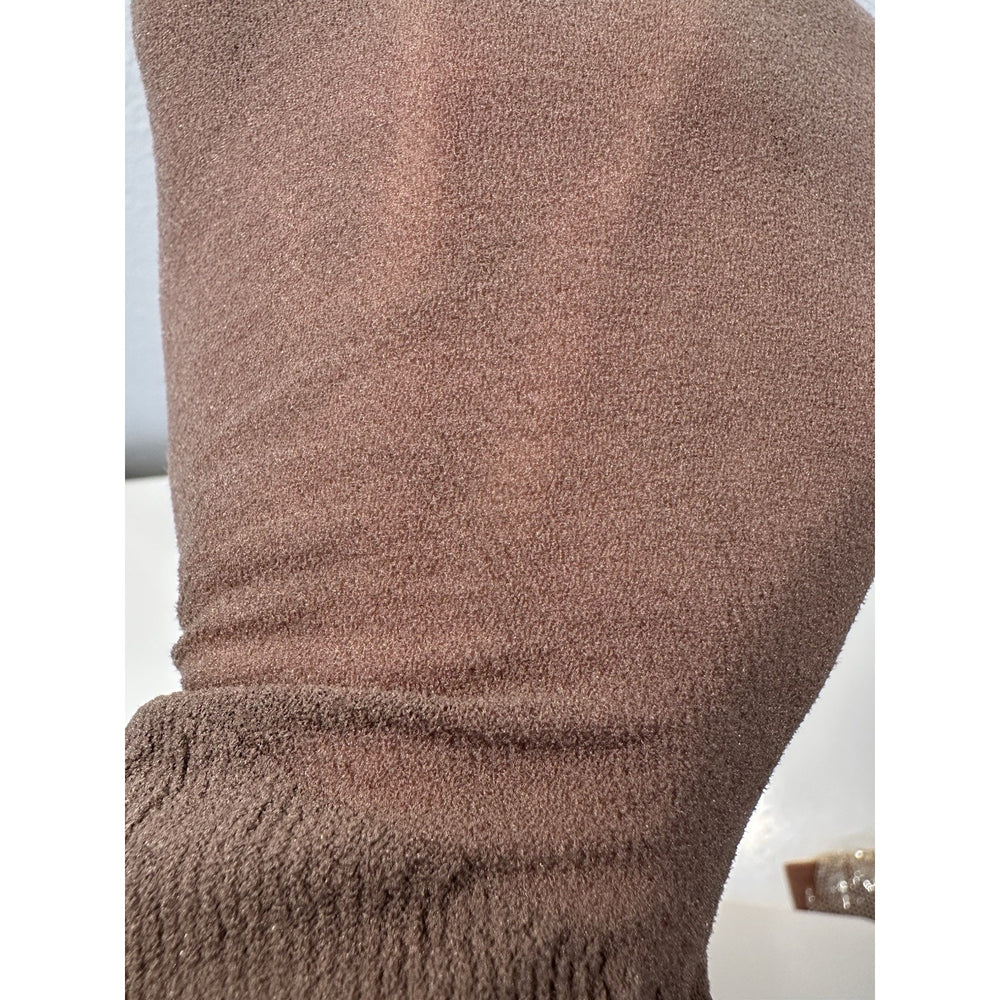 VINTAGE *NEW* Seamless Hosiery 100% Amplon Nylon-Taupe-Sz M/Tall 5'6+ X 2-Pack