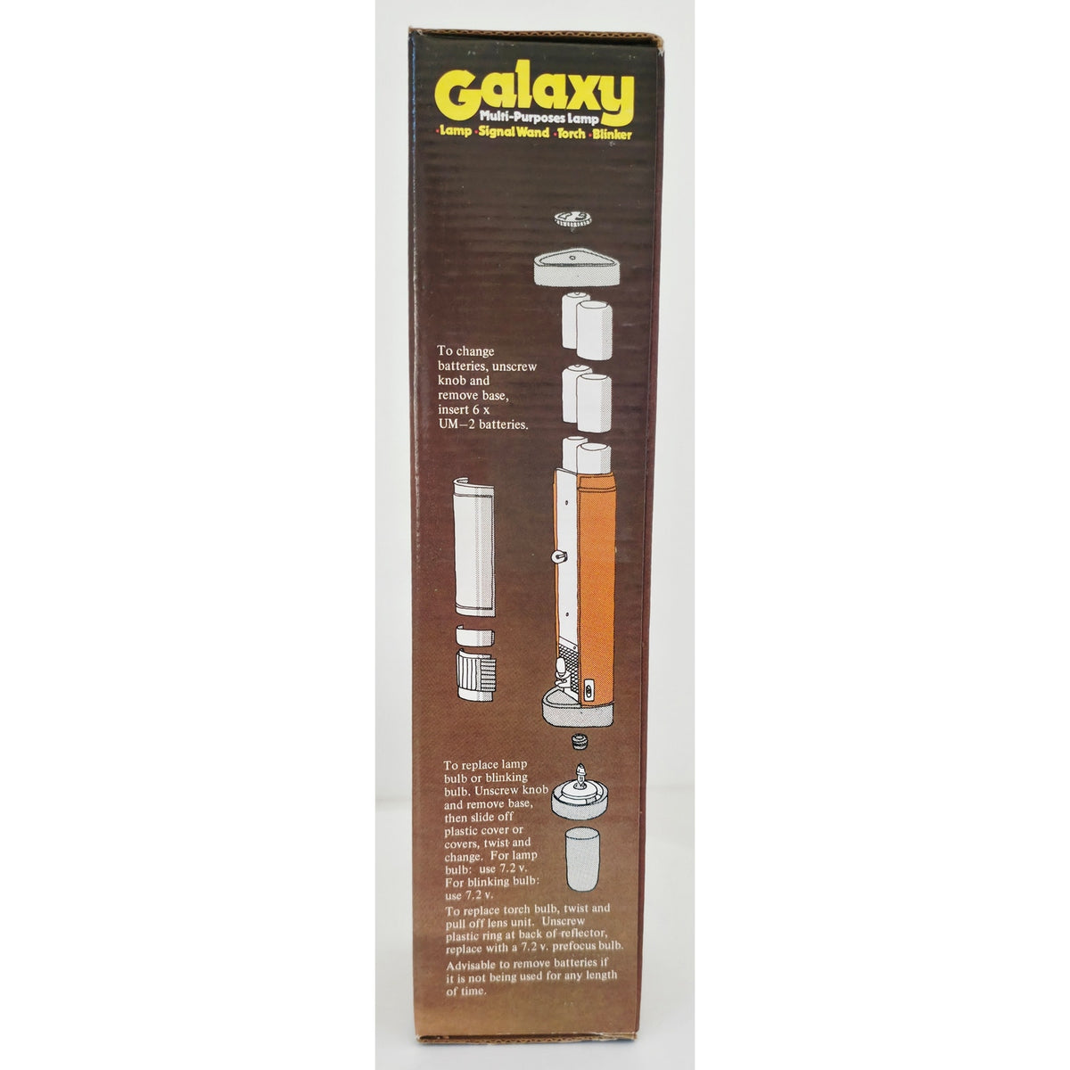 VINTAGE *NEW* 1970's GALAXY Multi-Purpose Flashlight Emergency Signal Blinker