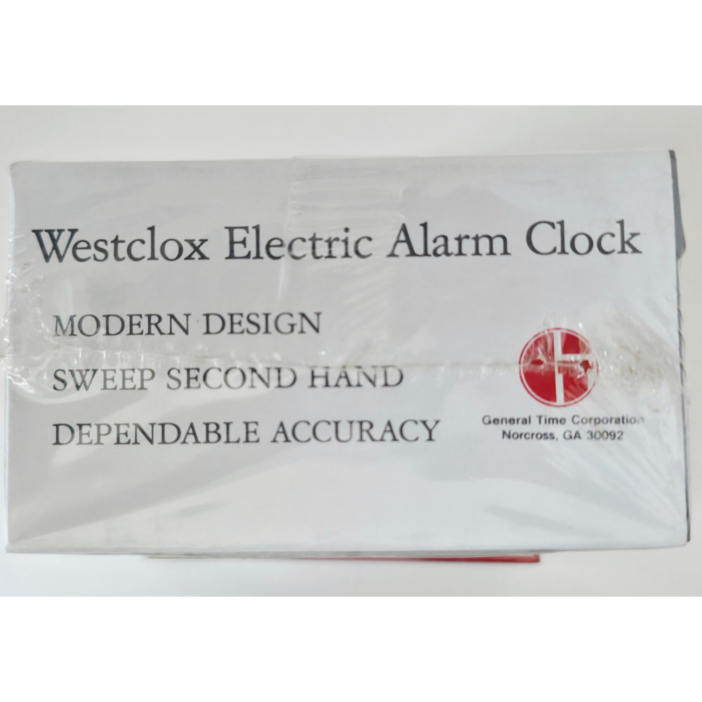 VINTAGE New Westclox Alarm Clock Electric Model 22189 Bold II White