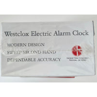 VINTAGE New Westclox Alarm Clock Electric Model 22189 Bold II White