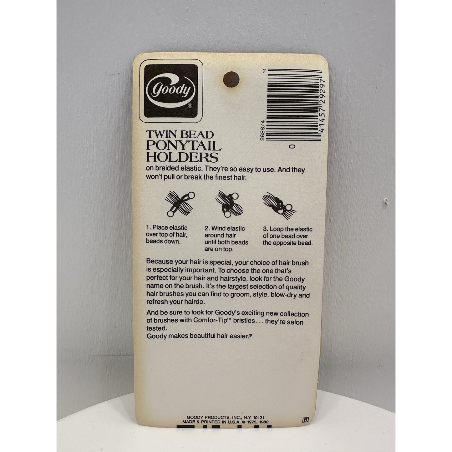 VINTAGE *NEW* 1972 Goody Family Hair Trimmer #7828 Black Comb 3.5"