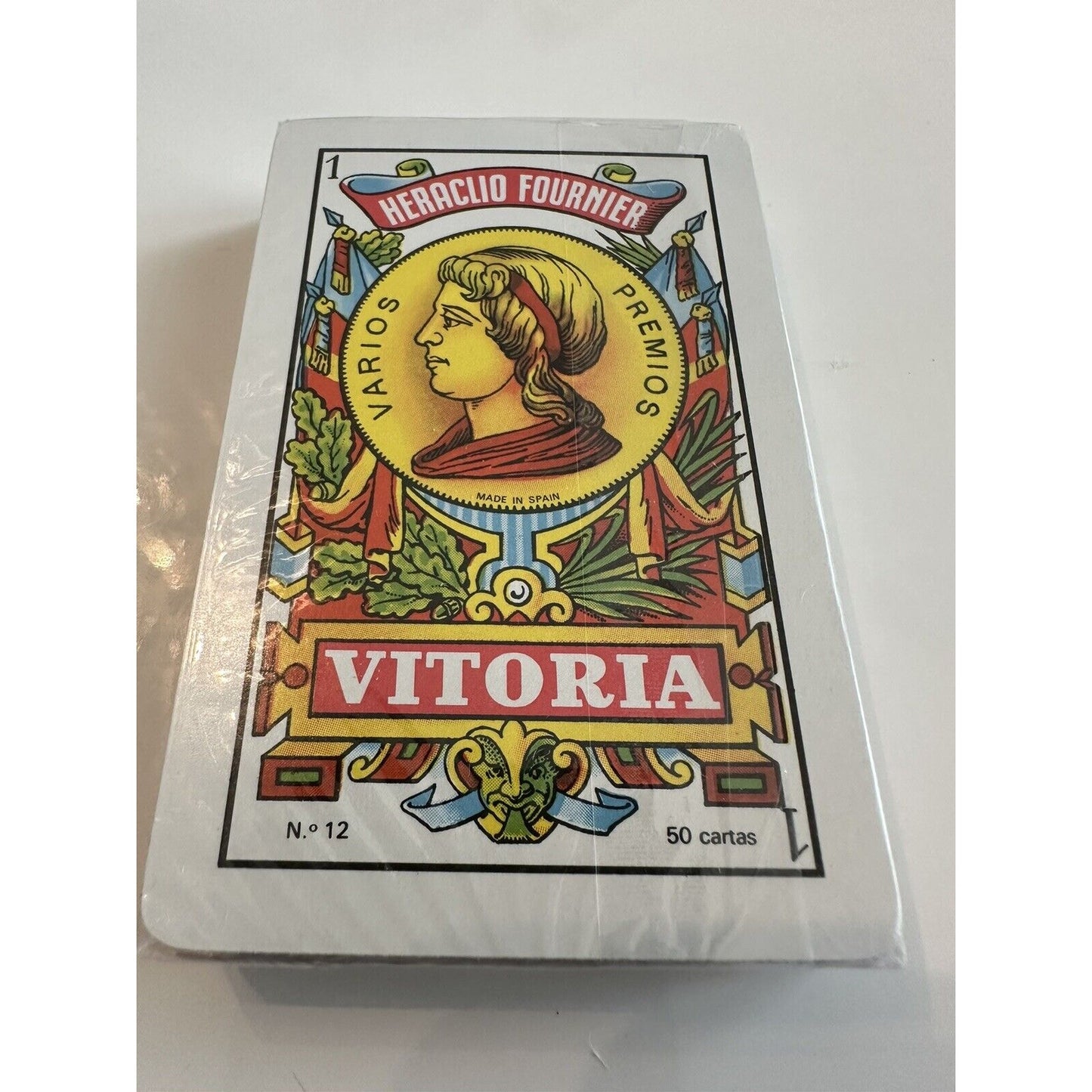 VINTAGE *NEW* 1960's Heraclio Fournier Vitoria Playing Cards 2 Decks Spain