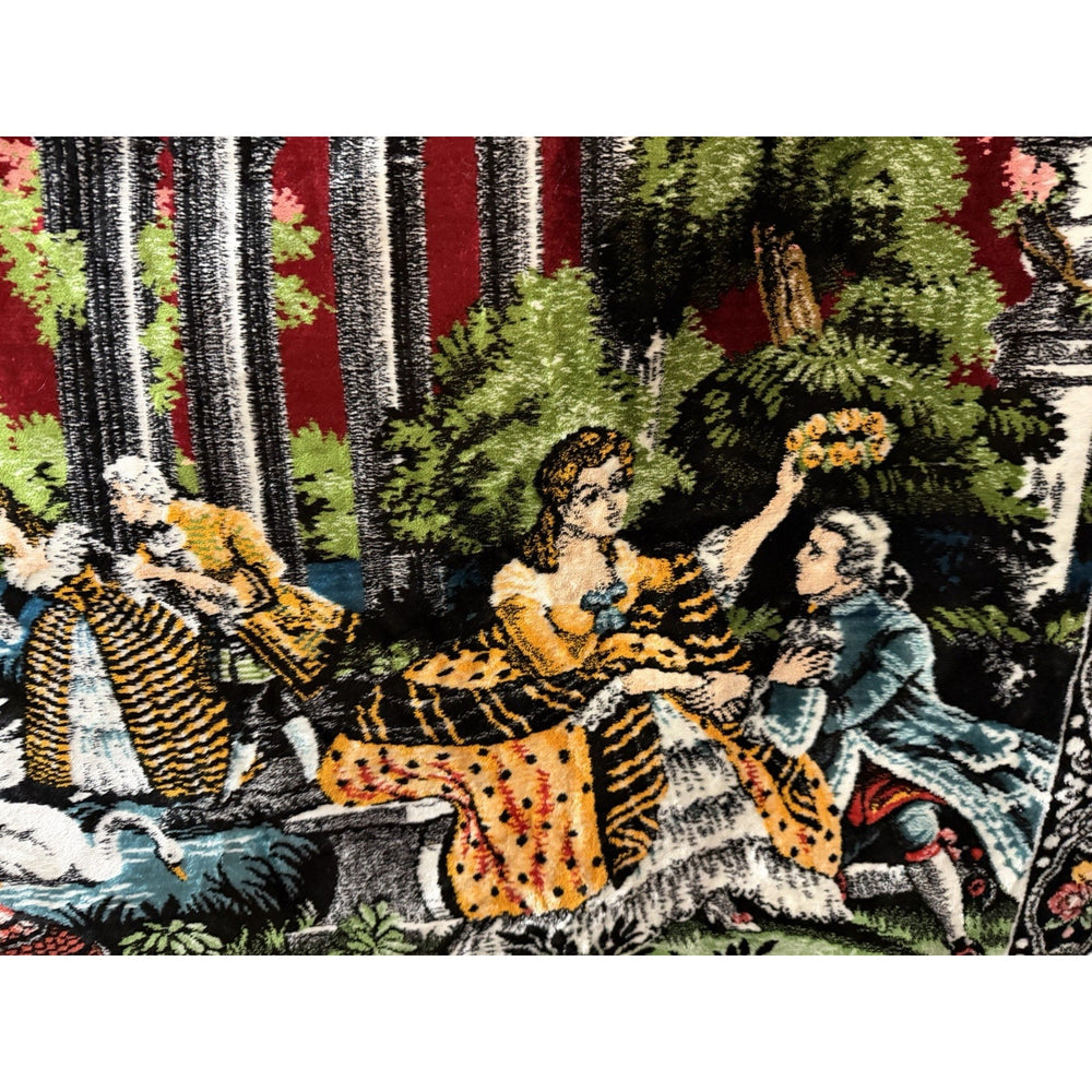 VINTAGE *PRISTINE* 1960's Party Italian Velvet Tapestry