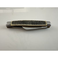 VINTAGE *NEW* Bone/Silver Handle Pocket 2-Blade Knife