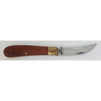 VINTAGE *NEW* 1960's Stainless Steel with Wooden Handle Pocket Knife