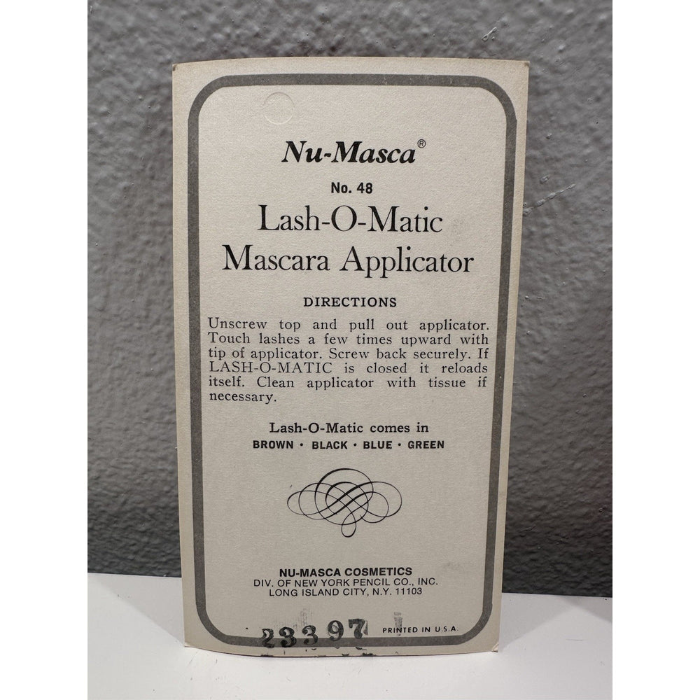 VINTAGE *NEW* Nu-Masca Lash 'O Matic Mascara Applicator Blue