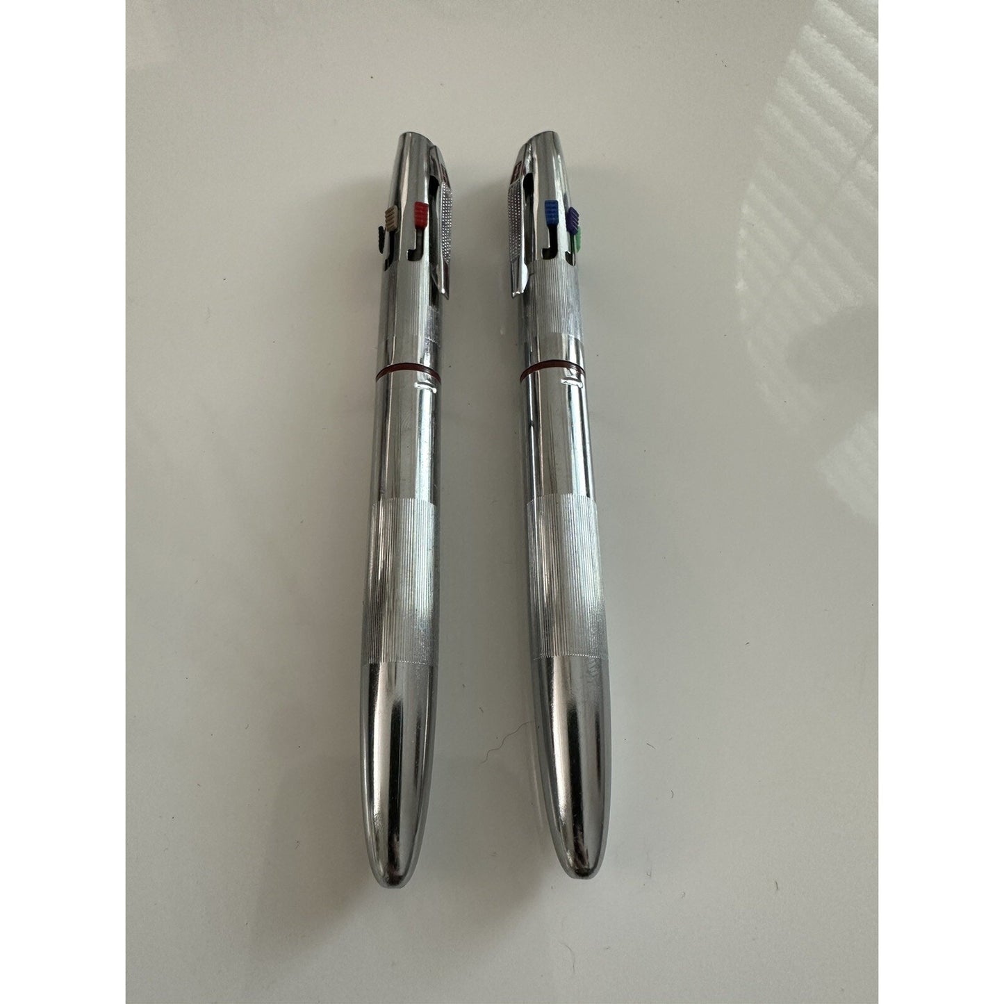 VINTAGE *NEW* 2 x Walker Colour 6-color Ball Point Pens Italy