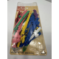 VINTAGE *NEW* 1980's Goody 5516 Plastic Snap-Tight 20 Kiddie Barrettes