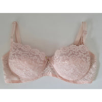 VINTAGE *NEW* 1960's Empire Foundation Women's Pink Lace Push-Up Bra Size 32B