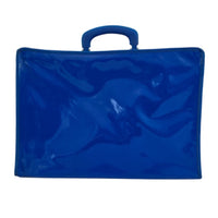 VINTAGE *PRISTINE * 1970's Vinyl Carrying Case Blue
