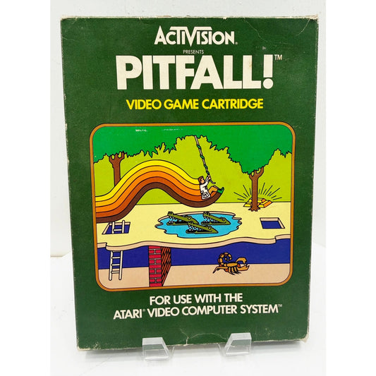 Atari 1982 PITFALL Video Game NOS Open Box with Wear Unsold Dealer Stock