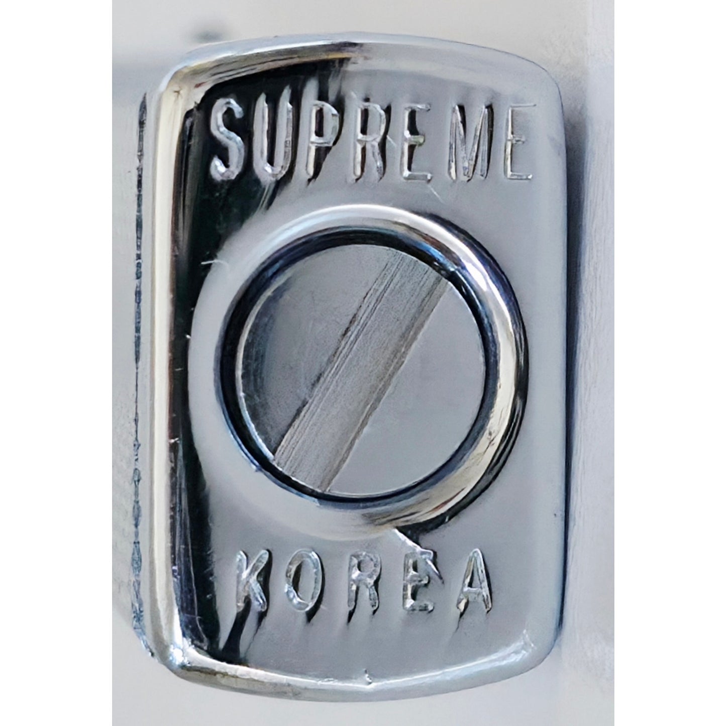 VINTAGE *NEW* 1960's Thin Silver Textured Lighter in Original Box by Supreme USA