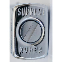 VINTAGE *NEW* 1960's Thin Silver Textured Lighter in Original Box by Supreme USA