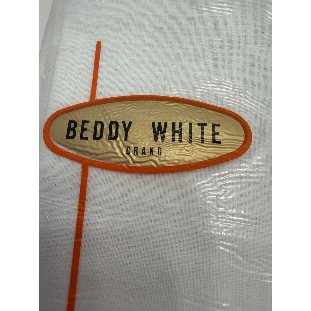 VINTAGE *NEW* 1960's Beddy White Brand Set of 2 - 42" X 36" Pillow Cases