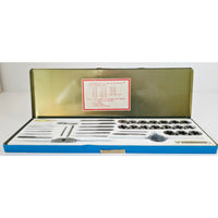 VINTAGE 40 Piece Tap and Die Tool Set NC & NF Made in Japan by True Craft