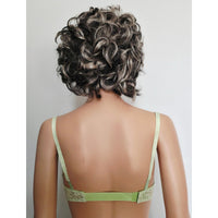 VINTAGE *NEW* 1960's Empire Foundation Women's Green Lace Push Up Bra Size 34A