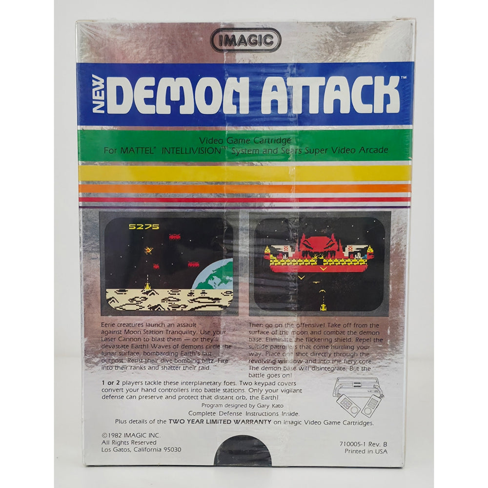 Intellivision 1982 Demon Attack Video Game NOS Shrink Wrapped Unsold Dealer Stock