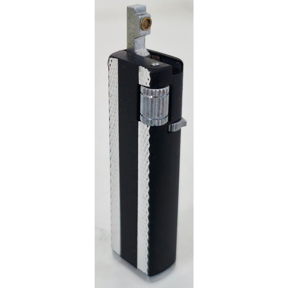 VINTAGE *NEW* 1950's Kron Imperial Black and Silver Lighter Japan