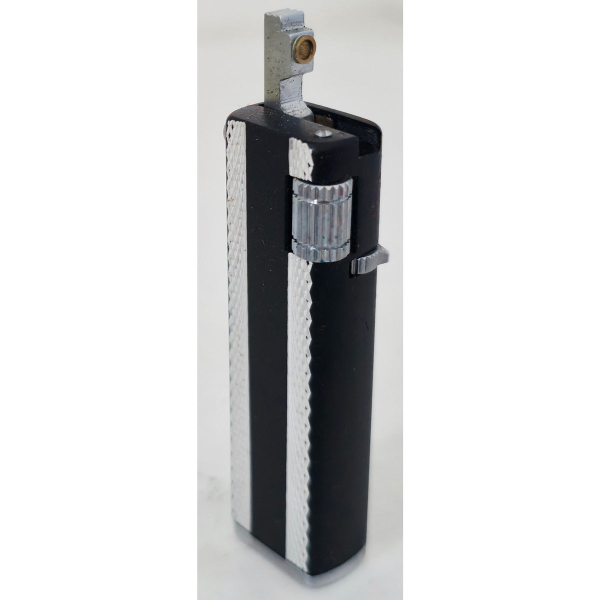 VINTAGE *NEW* 1950's Kron Imperial Black and Silver Lighter Japan