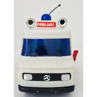 VINTAGE *NEW* 1960's Ambulance Emergency Truck Mercedes Van w/Real Siren Sound