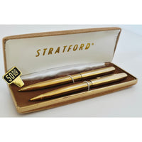 VINTAGE *NEW* 1970's Stratford Gold Pens Set of 2 per Case (6 Total)
