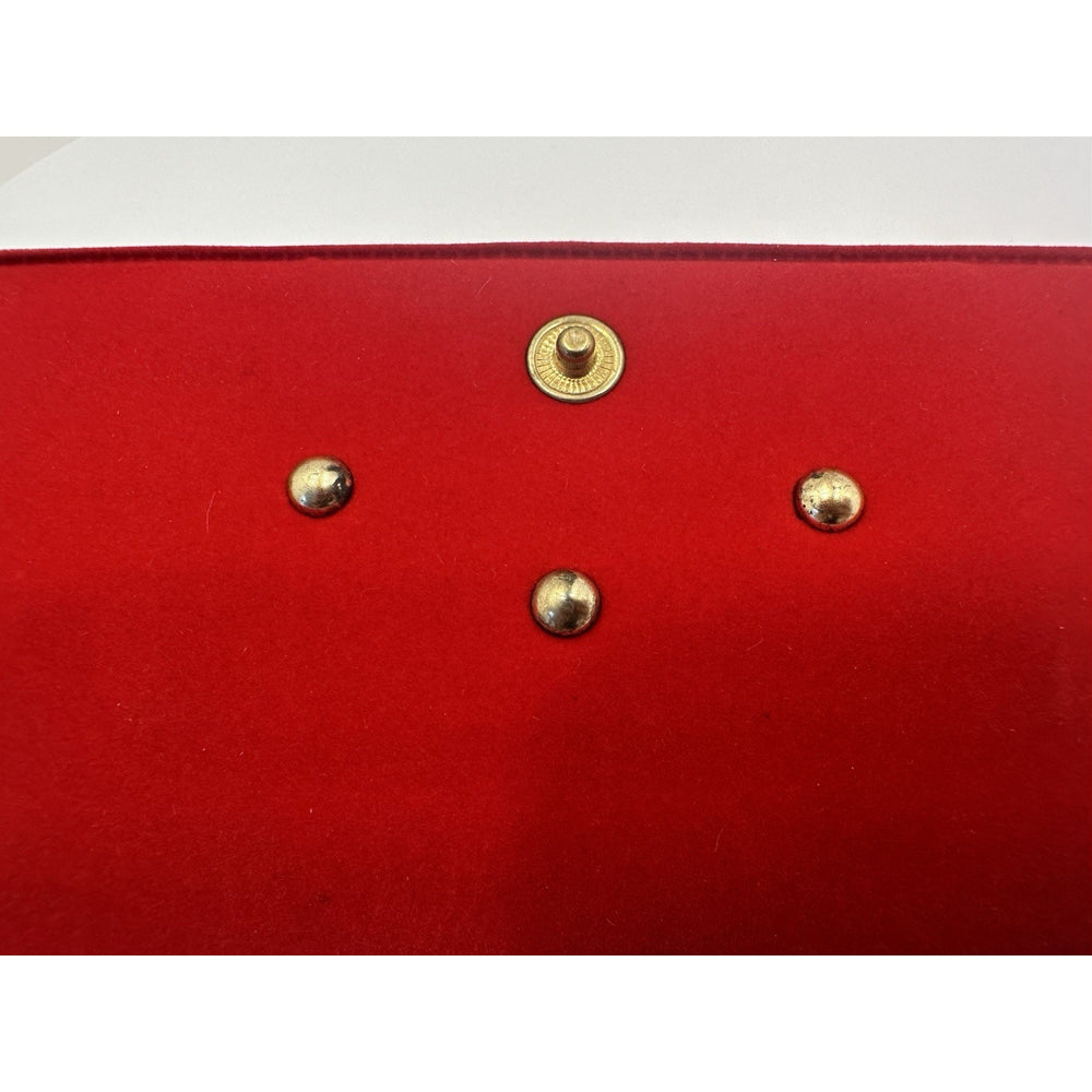 VINTAGE *NEW* 1970's Red Felt - Check, Chage, Credit Card, ID Wallet