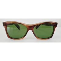 VINTAGE *NEW* 1970's Glam Unisex Tortoise Frame with Green Lens Sunglasses Japan