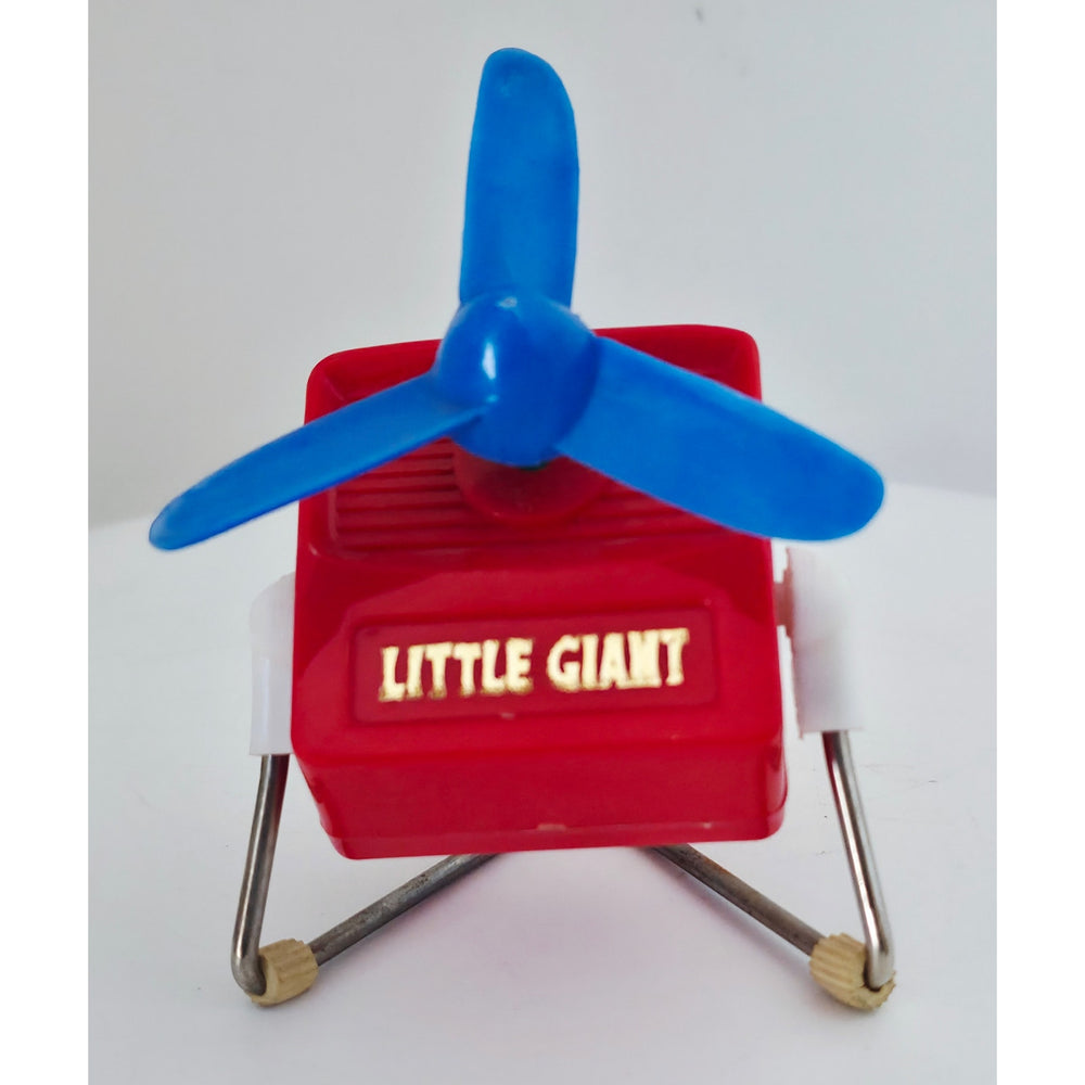 VINTAGE *NEW* 1970's Little Giant Fan Red | Made in Hong Kong #370