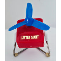 VINTAGE *NEW* 1970's Little Giant Fan Red | Made in Hong Kong #370