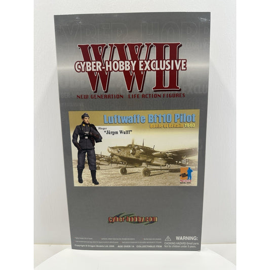 VINTAGE *NEW* Dragon WWII German Bf110 Pilot "Jurgen Wulff" 1:6 Scale 12"
