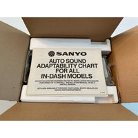 VINTAGE *NEW* Sanyo FT-C45 Indash Mini AM/FM Cassette Car Stereo 44mm chas Japan