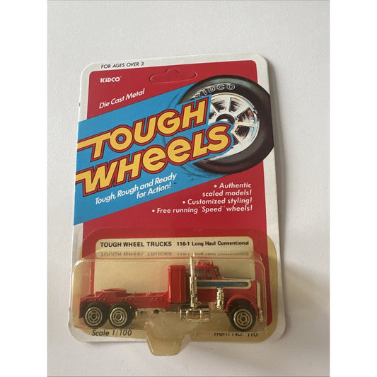 VINTAGE *NEW* 1980's Kidco Tough Wheels Long Haul Conventional Die-Cast Toy