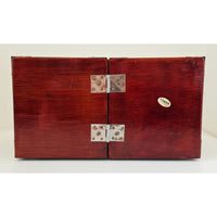 VINTAGE *NEW* 1960's Korean Folding Jewelry Box with 4 Drawers