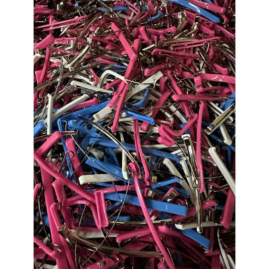 VINTAGE 80's Hair Clips Flawed but Fab, Perfect for Upcycling, DIY - 2 Pound Bag