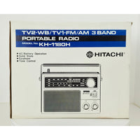VINTAGE *NEW* 1980's Hitachi KH-1180H AM/FM TV1TV2 3-Band Portable Radio Japan