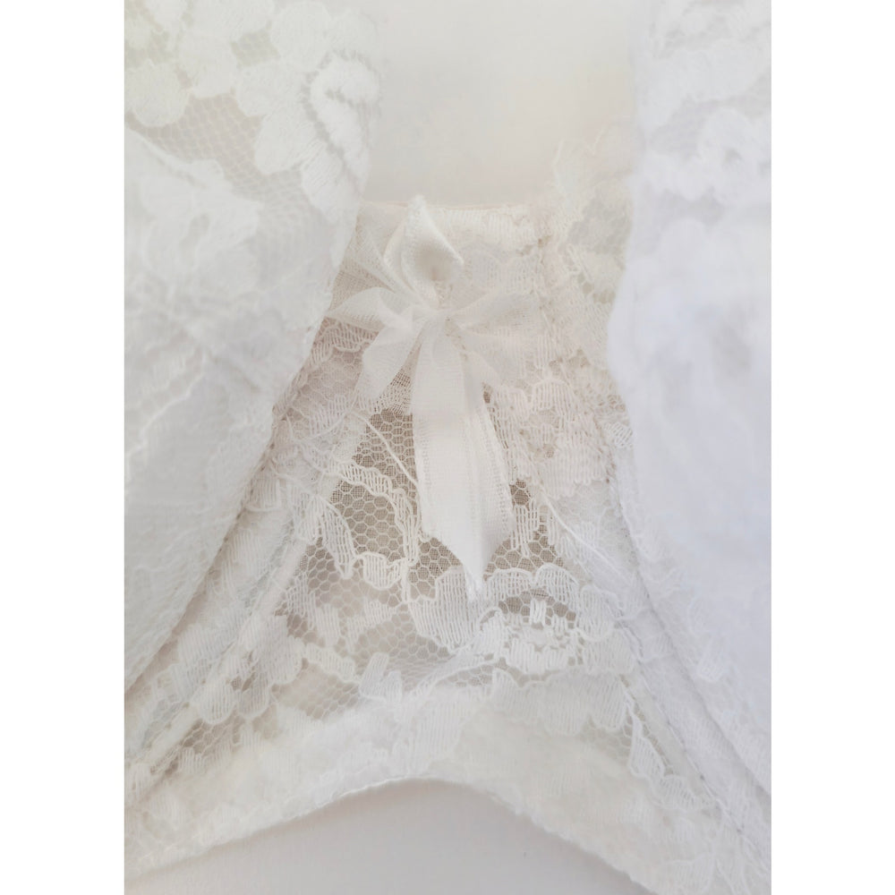 VINTAGE *NEW* 1960's Women's White Lace Push-Up Bra Size 34A USA
