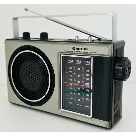 VINTAGE Needs Lovin' 1980's Hitachi KH-1080H AM/FM/PSB 3-Band Portable Radio