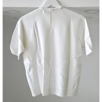 VINTAGE *NEW* Women's White Sweater with Flower Design 100% Acrylic Size 40