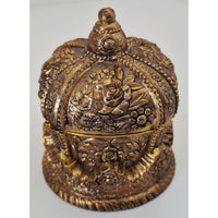 VINTAGE *NEW* 1970's Heavy Brass Musical Jewelry Box -RARE