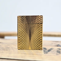 VINTAGE *NEW* 1960's JJJ Gold Textured Butane Lighter Japan